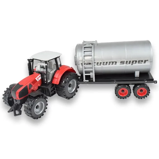 Farm traktor szerelvény tartályos utánfutóval
