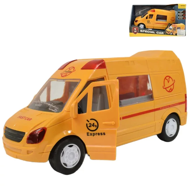 Lendkerekes Expressz futár furgon fénnyel és hanggal