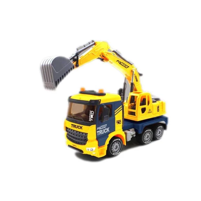 Power Truck markolódarus teherautó fénnyel és hanggal 40 cm