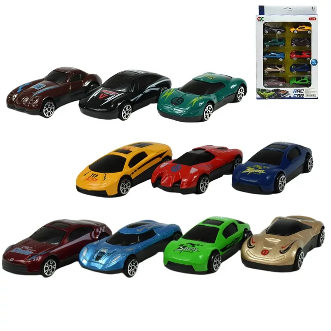 10 db-os kisautó szett 1:72-es méretarányban