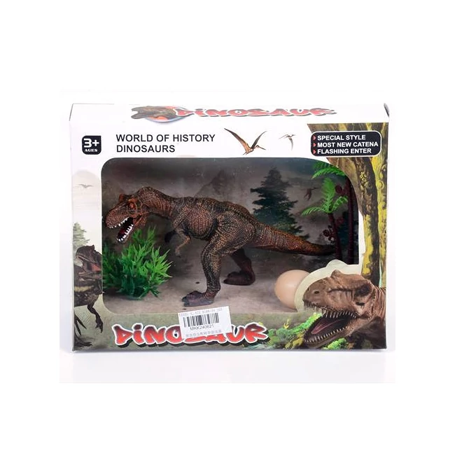 Tyrannosaurus Rex figura tojással és növényekkel