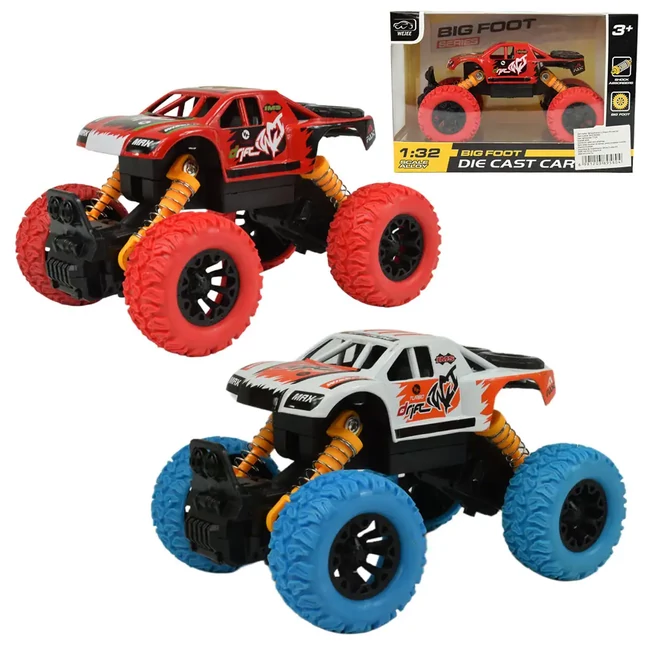 Big Foot Series: Lendkerekes offroad terepjáró autó kétféle változatban 13 cm