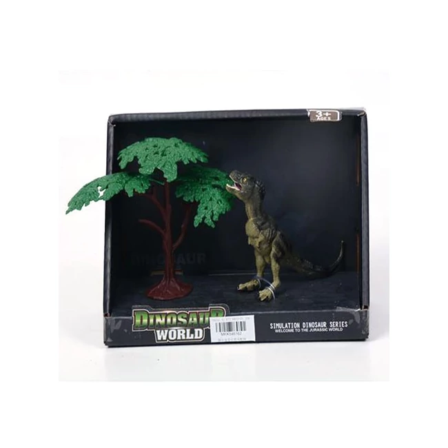 T-rex figura fával 12 cm