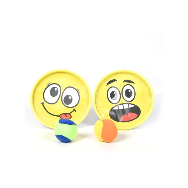 Smiley mintás catch ball ügyességi játék szett