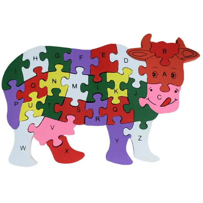 ABC fa oktató boci puzzle