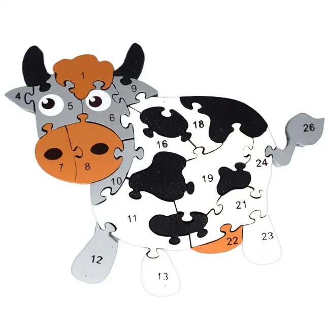 Számos fa oktató bocis puzzle