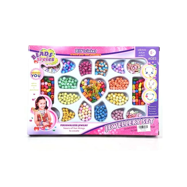 Beads Series ékszerkészítő szett színes gyöngyökkel