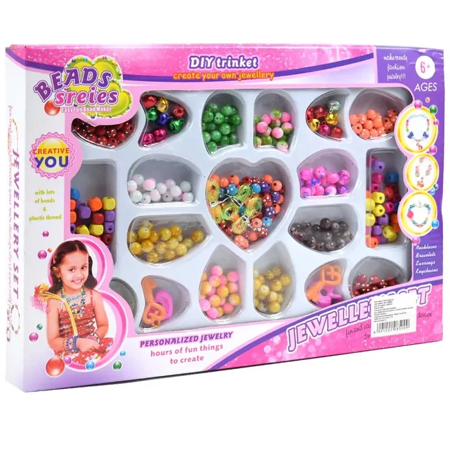 Beads Series ékszerkészítő szett gyöngyökkel, medállal és kiegészítőkkel