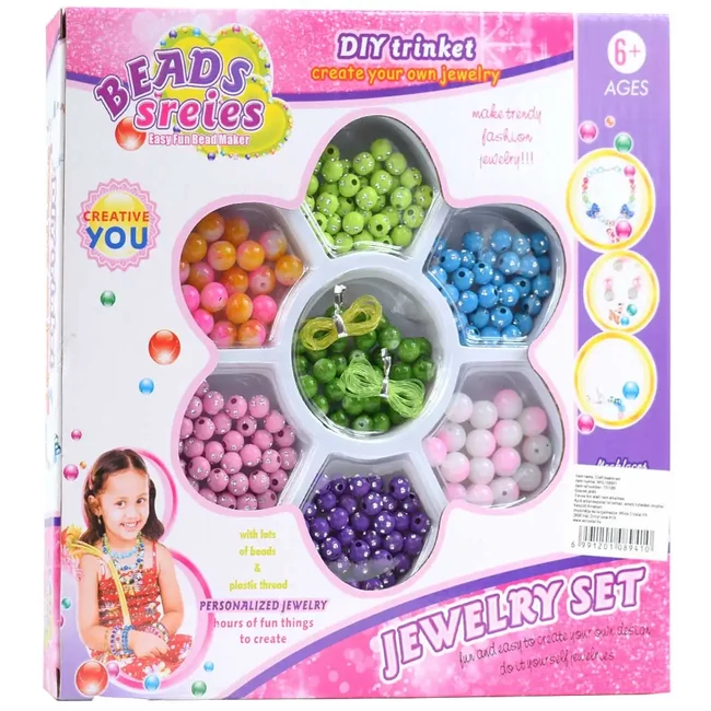 Beads Series ékszerkészítő szett gyöngyökkel és fonállal