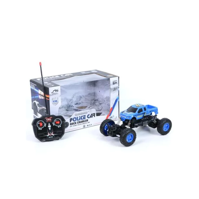 RC Távirányítós rendőrségi crawler terepjáró 1/18