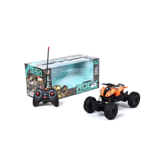 RC Távirányítós Crawler Quad fénnyel 1/24