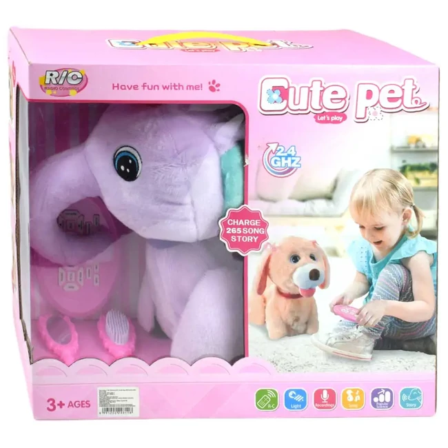 RC Cute Pet: Távirányítós plüss elefánt kiegészítőkkel 2.4GHz-es