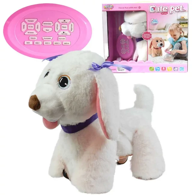 RC Cute Pet: Távirányítós Labrador kutyus kiegészítőkkel 2.4GHz-es