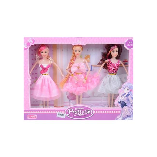 Fashion Girl: 3 db-os divat baba szett 30 cm-es