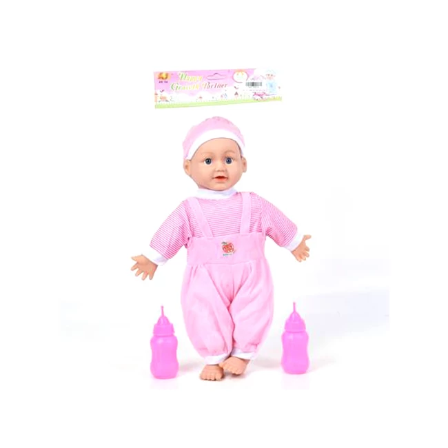 Rongytestű etethető baba kiegészítőkkel, hangeffektekkel 21 cm