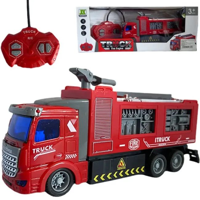 RC tűzoltóautó fénnyel 27Mhz 1/48