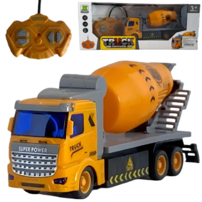 RC távirányítós betonkeverő fénnyel 1/48 27MHz