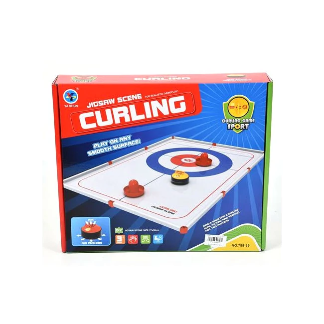 Asztali curling szett pályával