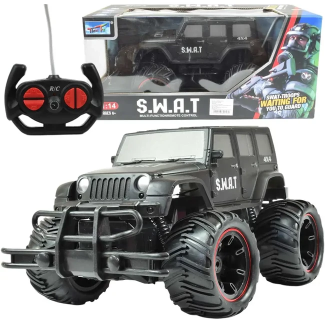 SWAT fekete színű RC off-road terepjáró 1/14