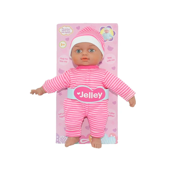 Jelley baba csíkos ruhában 25 cm