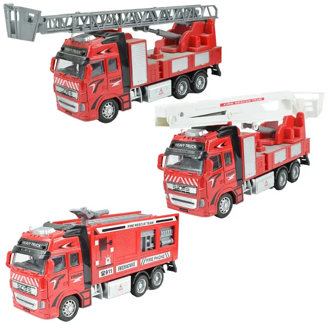 Hátrahúzós tűzoltókamion többféle változatban 1/38