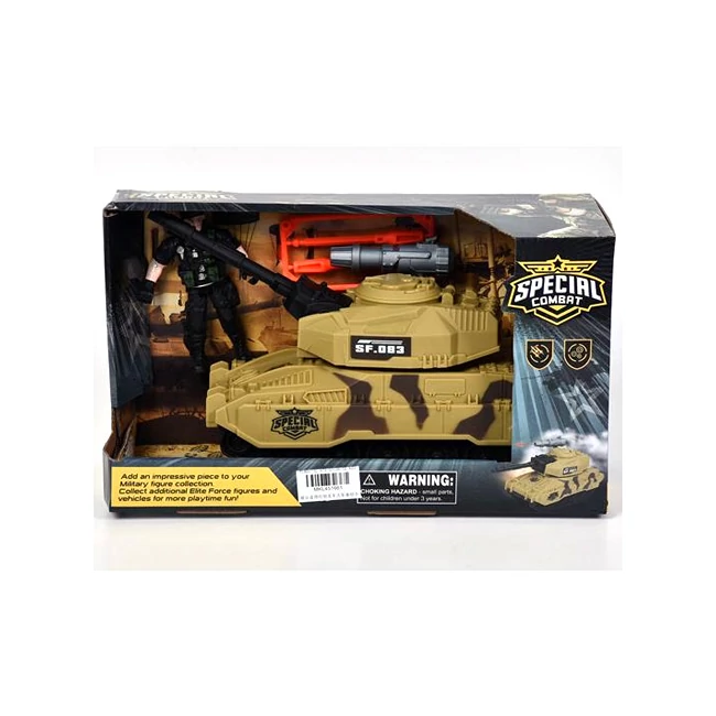Special Combat terepmintás tank akció figurával 26 cm-es