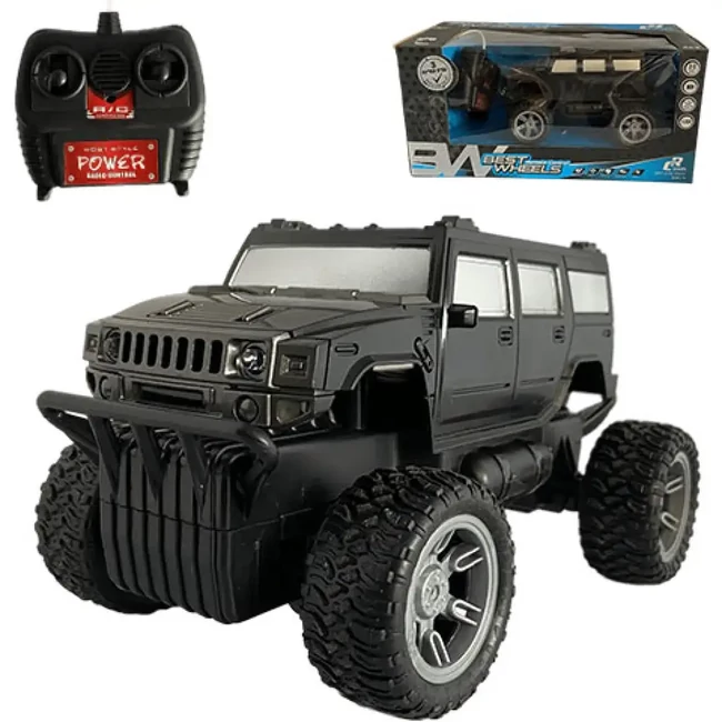 RC Off-Road távirányítós Hummer fénnyel 27 MHz 1/16 kétféle változatban