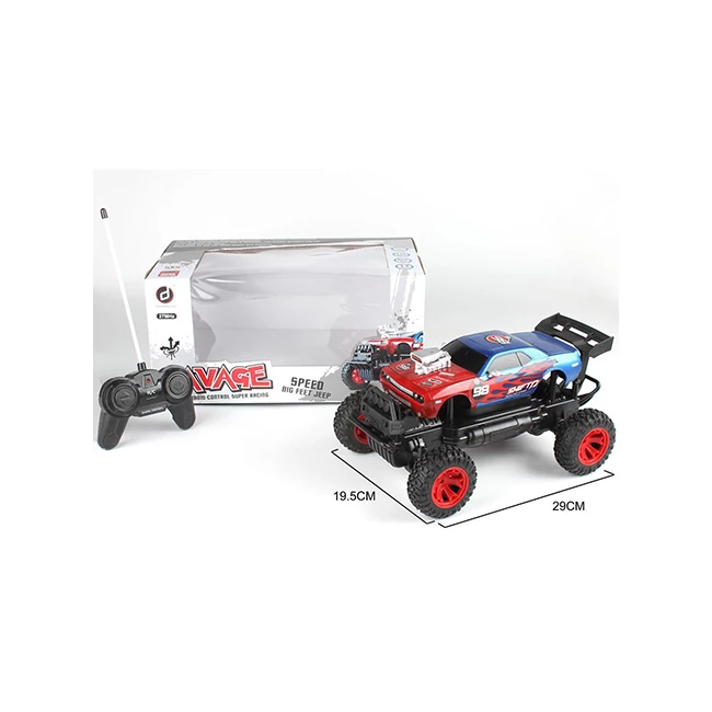 RC Off-Road távirányítós Charger izomautó fénnyel 27 MHz 1/14