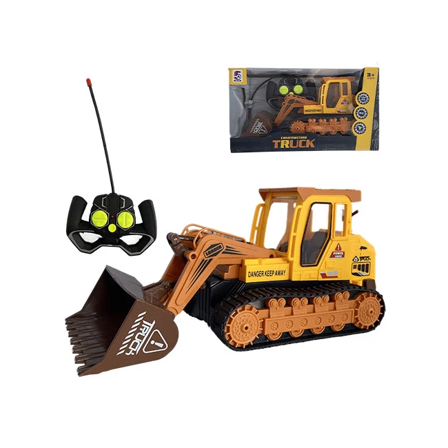 Távirányítós RC sárga buldózer 27MHz