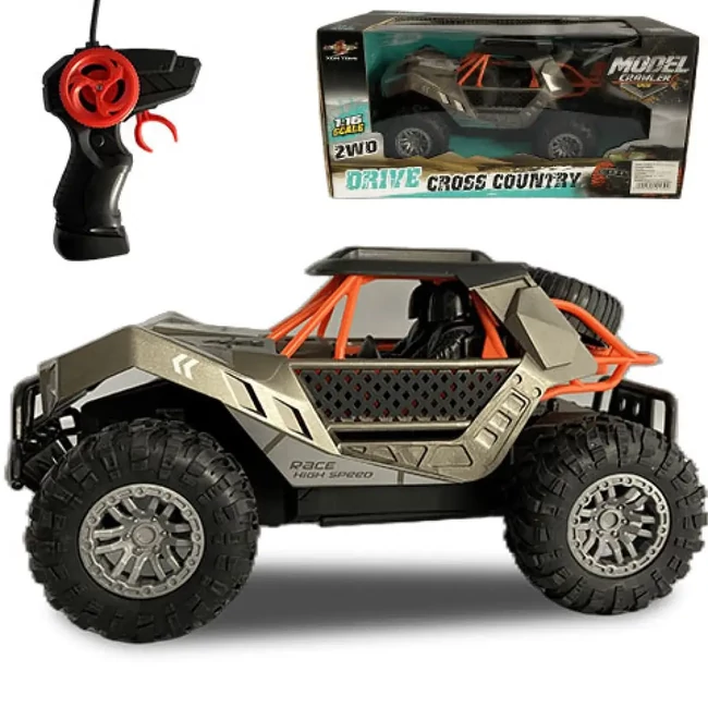 RC Távirányítós Terepjáró autó bukócsővel 1/16-os méretarány 20 cm kétféle színben