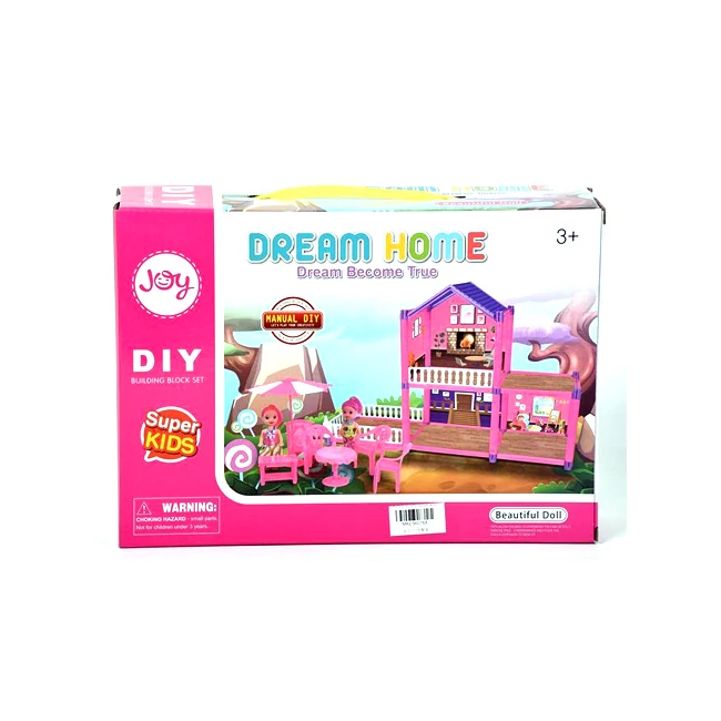Dream Home pink építhető babaház kiegészítőkkel