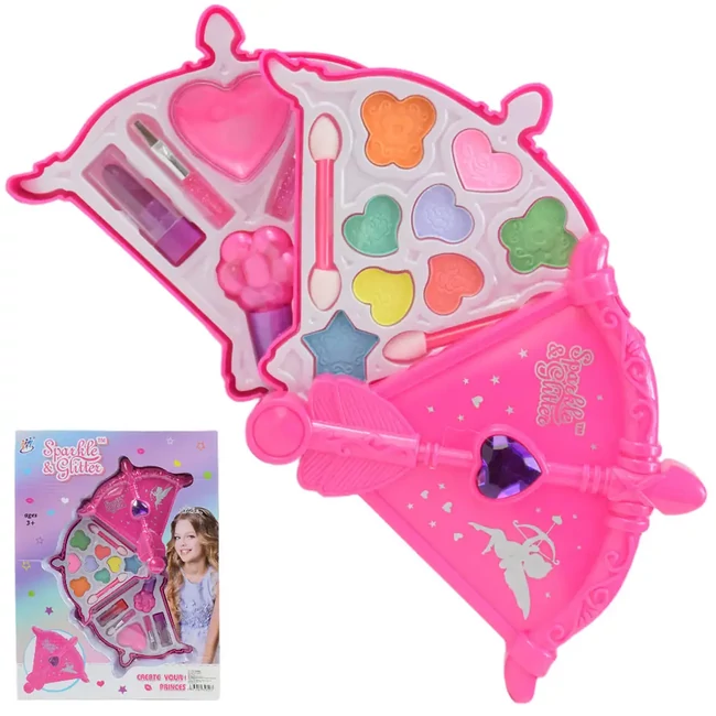 Sparkle & Glitter nyíl alakú kétszintes sminkpaletta kiegészítőkkel
