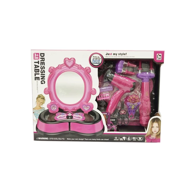 Pink szépség szett kiegészítőkkel, fénnyel és hanggal