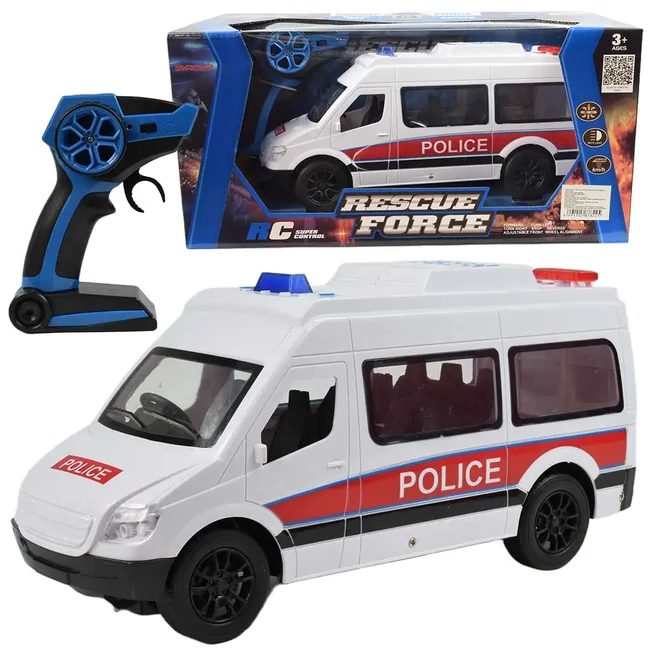 RC Rescue távirányítós rendőrségi kisbusz 2,4GHz 1/12