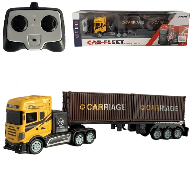 RC Távirányítós konténerszállító kamion 27MHz 1/16-os méretarány 45 cm