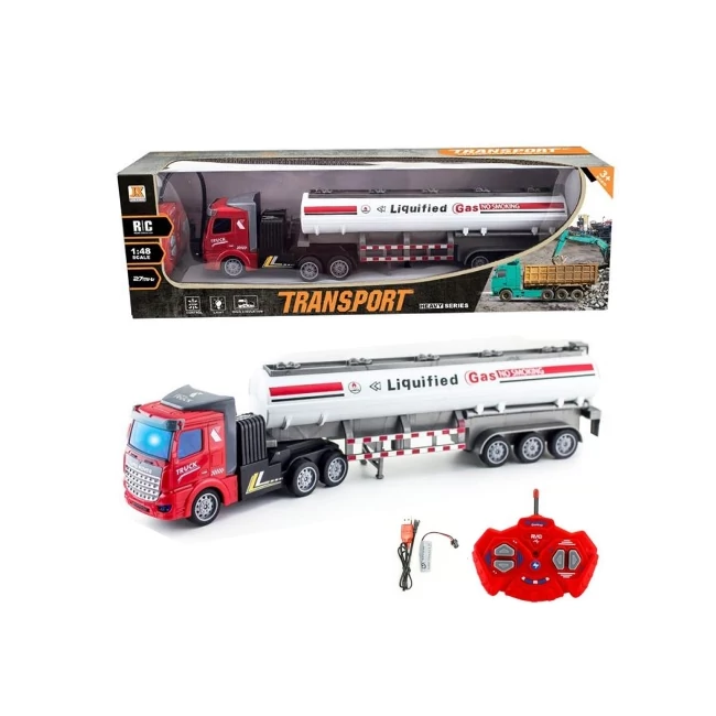 RC Távirányítós üzemanyagszállító kamion 1/48 27mHz