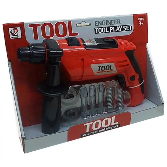 Tool elektromos fúró 17 db-os játékszett