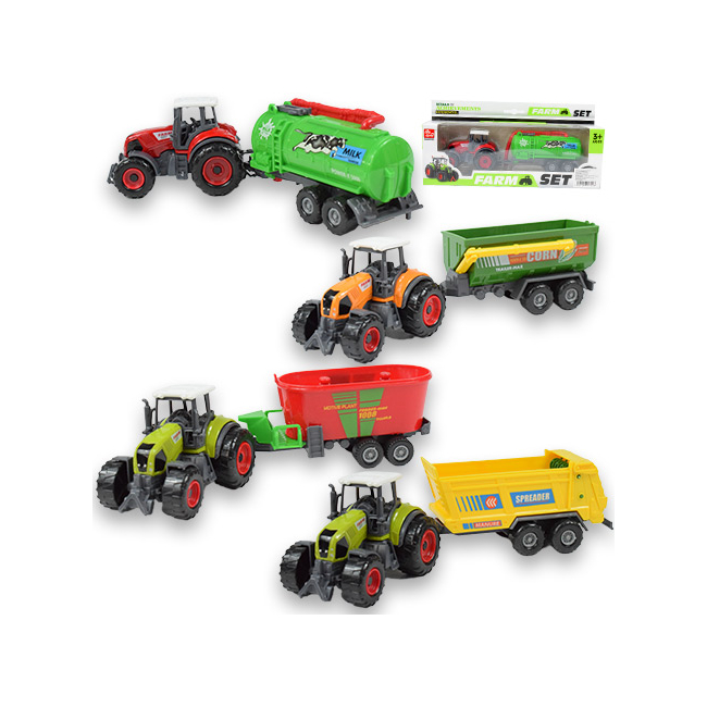 Utánfutós traktor többféle változatban