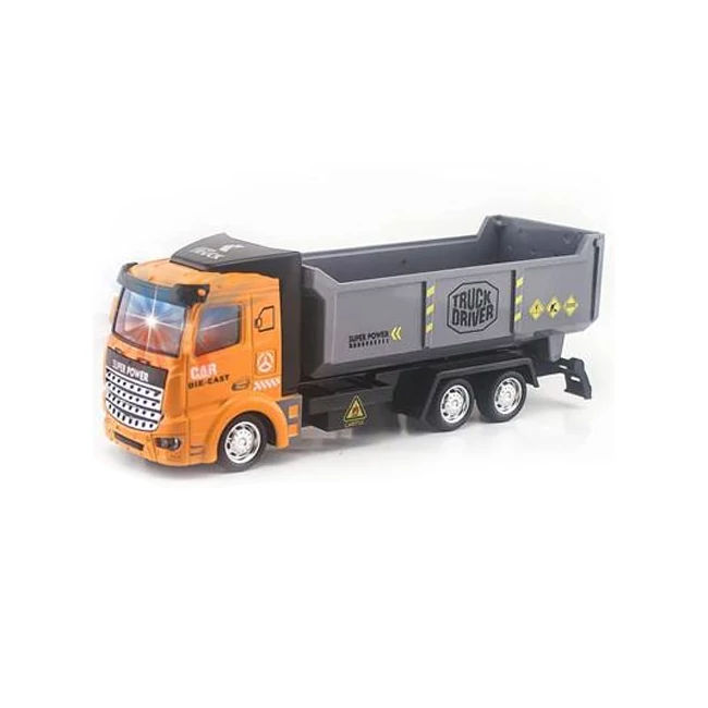 Szállító teherautó hátrahúzós meghajtással, fénnyel és hanggal 1/48