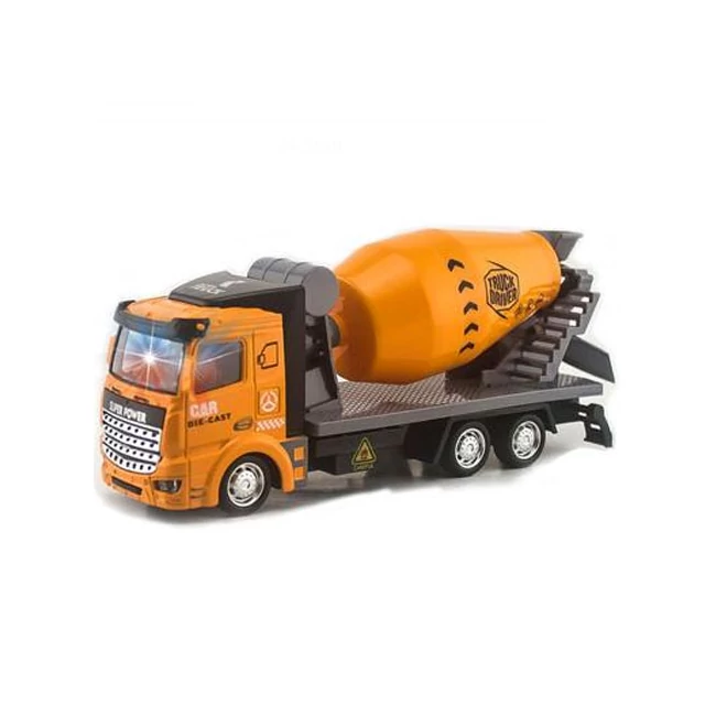 Betonkeverő autó hátrahúzós meghajtással, fénnyel és hanggal 1/48