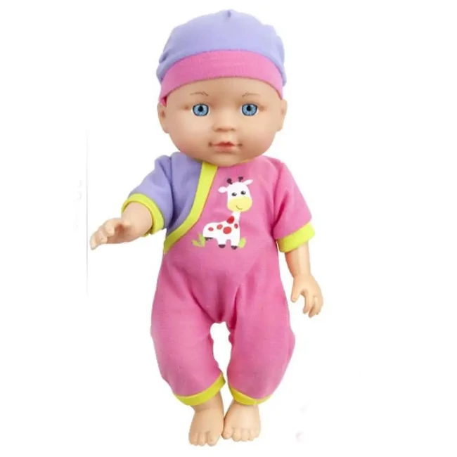 Pizsamás baba etetőszékkel és kiegészítőkkel 29 cm-es