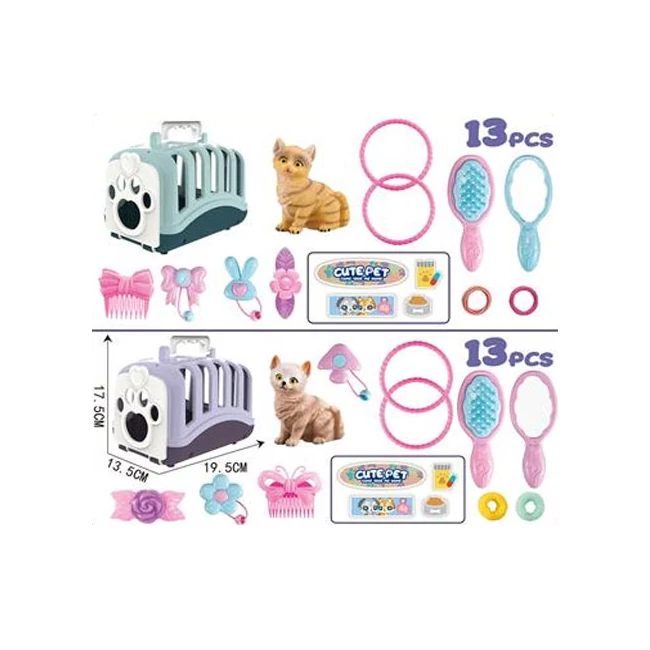 Cute Pet cicás kisállathordozó játékszett kétféle változatban