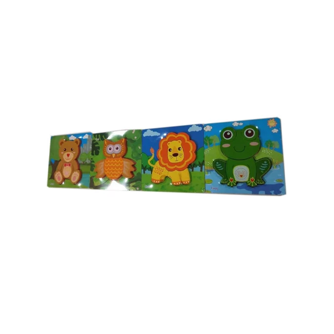 Fa állatos puzzle többféle változatban
