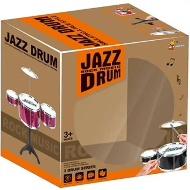 Jazz Drum állványos 4 részes kék dob játékszett