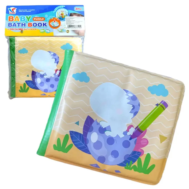 Baby Book: Dinoszauruszok puha pancsoló könyv 14x13 cm