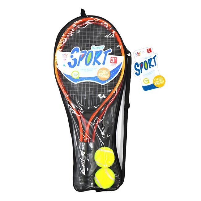 Teniszütő szett 2 db labdával táskában 52 cm