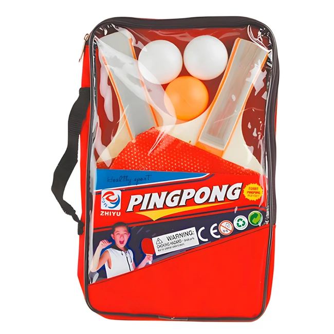 Ping-pong asztalitenisz szett táskában 2 db ütővel és 3 db labdával