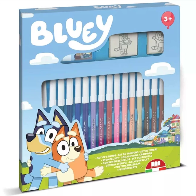 Bluey nyomdakészlet filcekkel 18 db-os szett – Multiprint