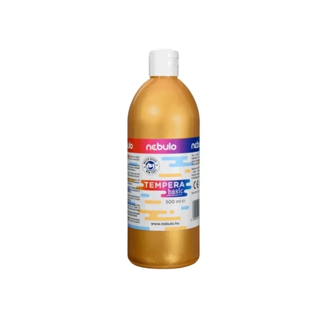 Nebulo: Arany színű folyékony 500ml-es tempera palackban