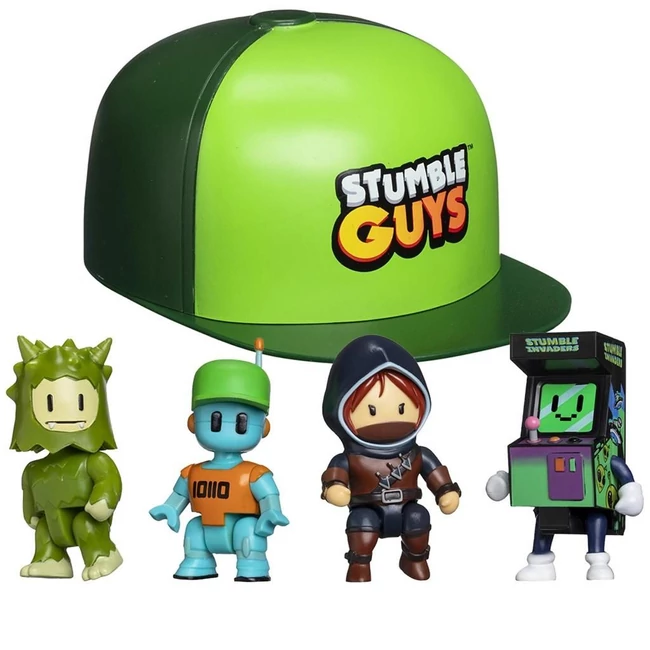 Stumble Guys mini meglepetés figura sapkában 2. sorozat 1 db